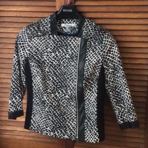 Peter Nygard Black and White Blazer